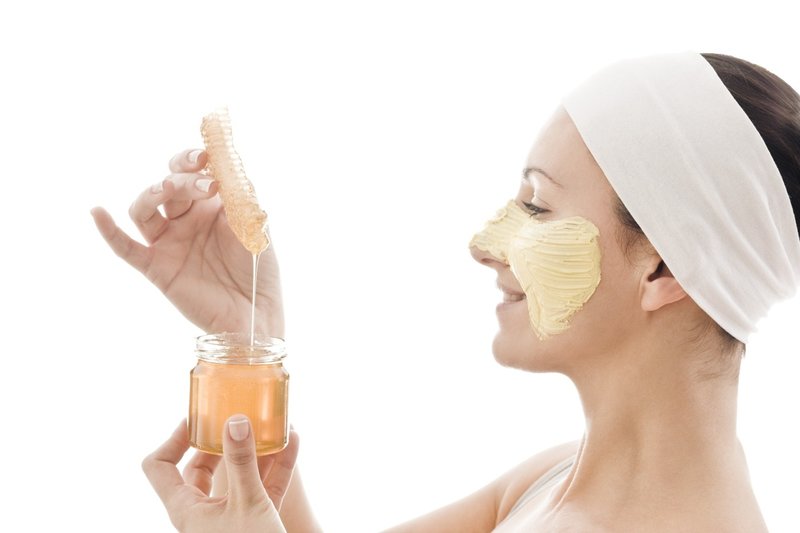 Masque avec du miel