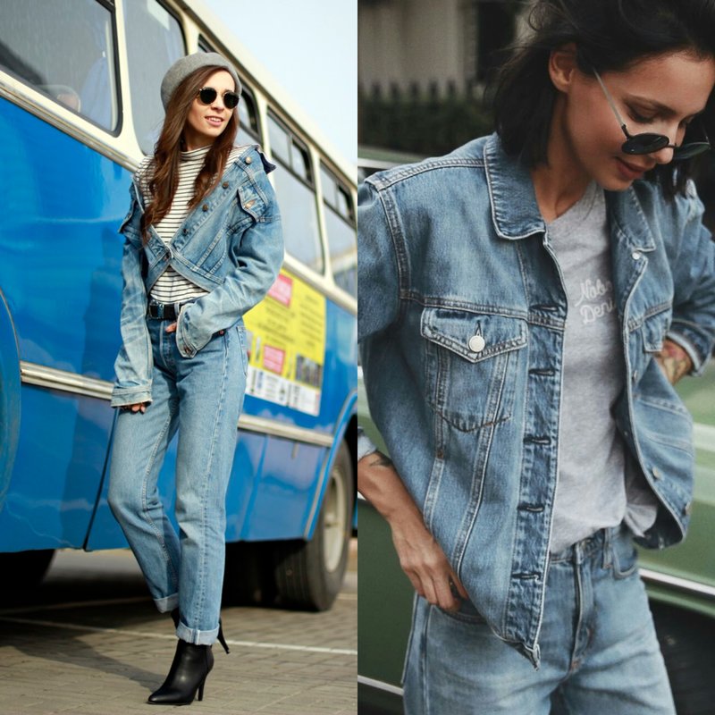 Total denim look girls Total denim look girls