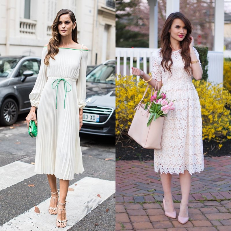 Image romantique dans une robe blanche Image romantique dans une robe blanche