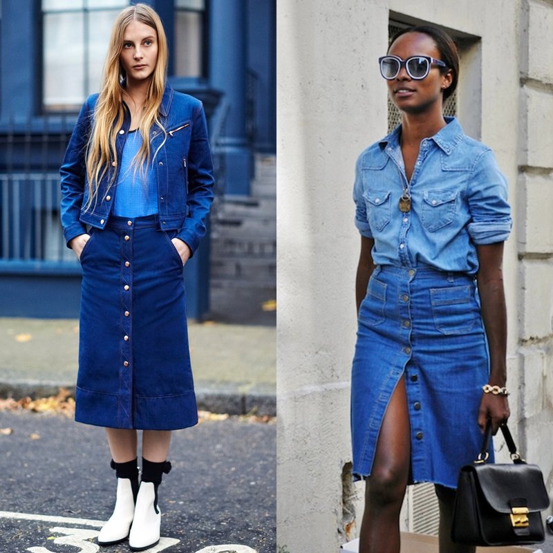 Jupes en jean Jupes en jean