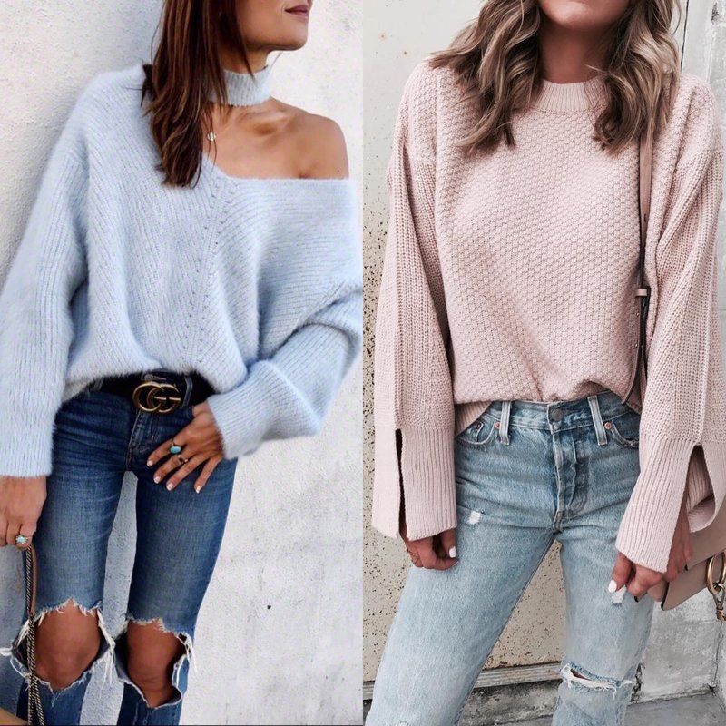 Des looks féminins dans un pull Des looks féminins dans un pull