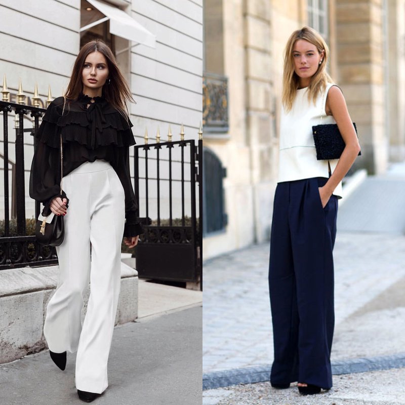 Pantalon évasé de printemps Pantalon évasé de printemps