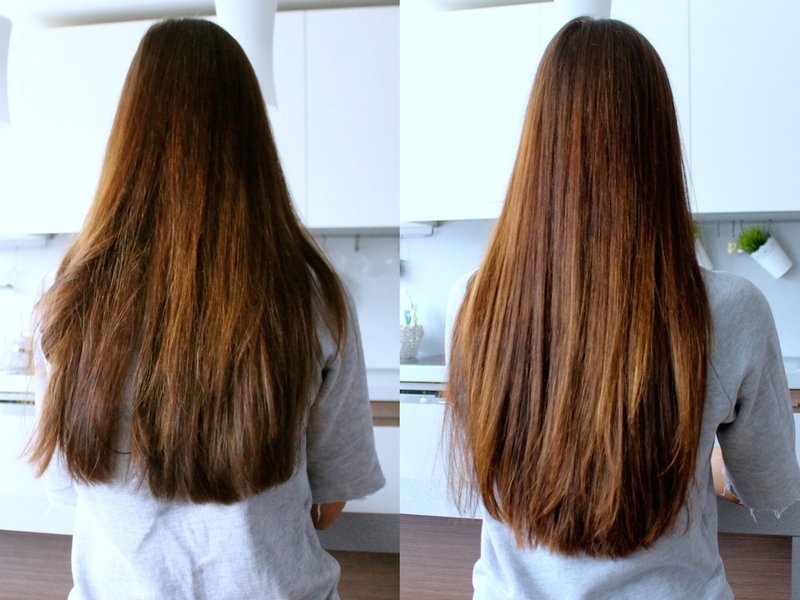 Le résultat de l'utilisation de l'huile de lin