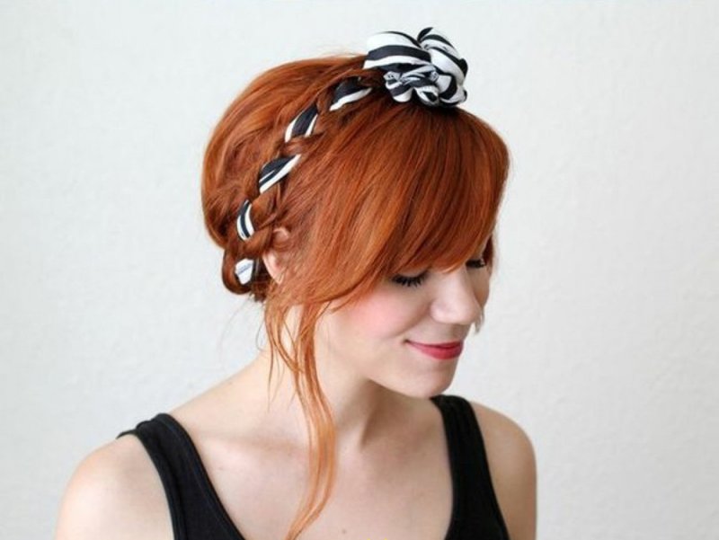 Ruban tissé dans une tresse Ruban tissé dans une tresse