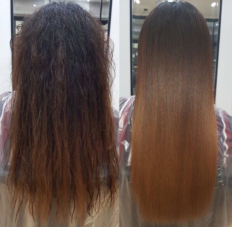 Restauration de cheveux à la kératine Restauration de cheveux à la kératine