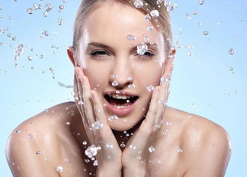 Lavage du visage Saturation de la peau en oxygène