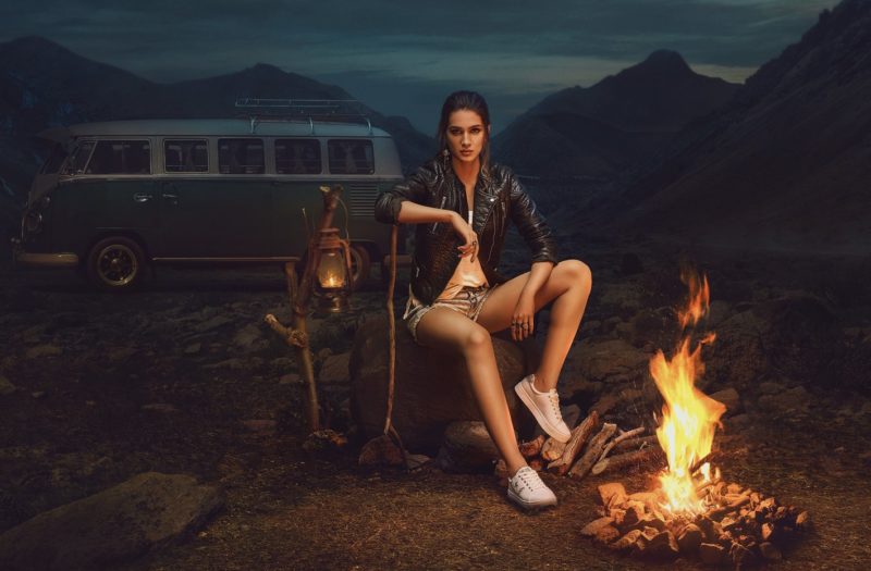 Feu de joie dans le rêve d'une femme Feu de joie dans le rêve d'une femme