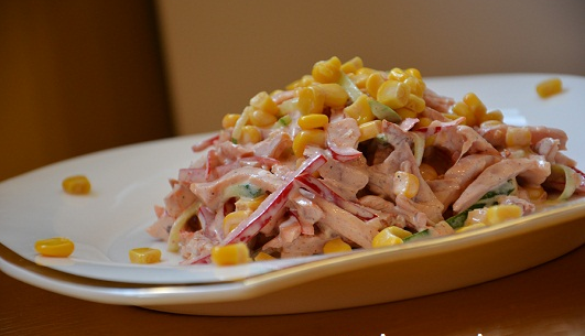 salade de poulet fumée