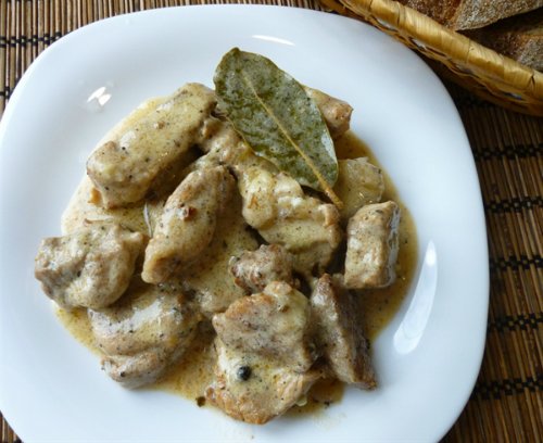 Porc à la crème sure