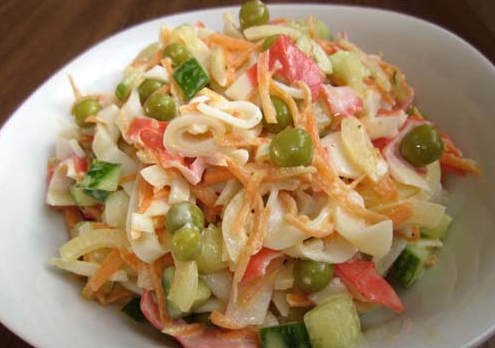 salade de chair de crabe