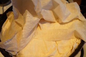 Tarte aux pommes - retournée