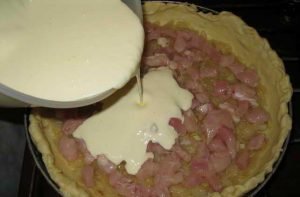 Tarte au poulet ouverte