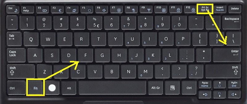 Pour ordinateur portable Fn + printscrn Pour ordinateur portable Fn + printscrn