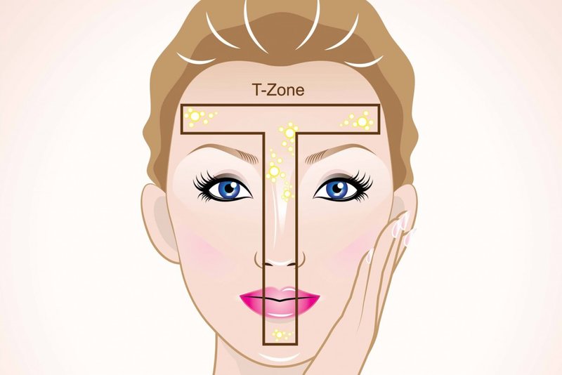 Zone de la face T Zone de la face T