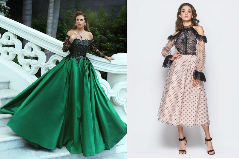 Robe de bal d'épaule