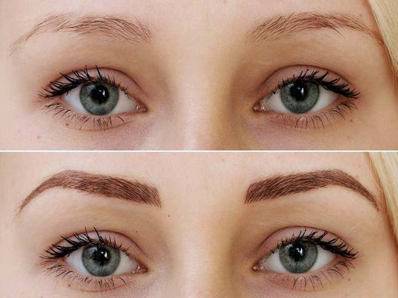 Tatouage avec une méthode de cheveux avant et après Tatouage avec une méthode de cheveux avant et après