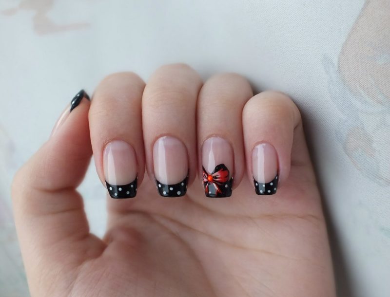 Veste noire à pois Veste noire à pois