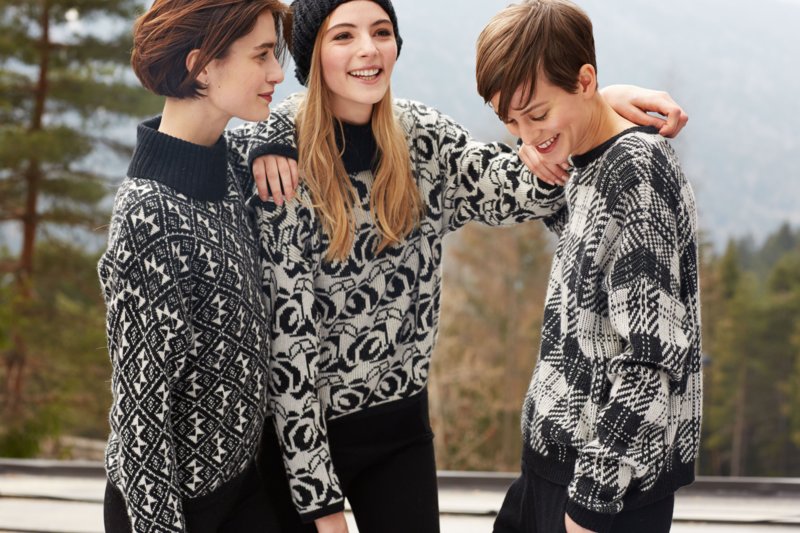 Pulls à imprimé géométrique Pulls à imprimé géométrique