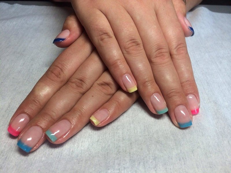 Veste de couleur à chaque doigt Veste de couleur