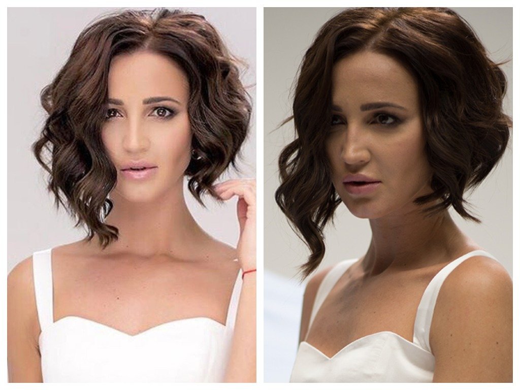 Boucles Buzova sur le fer Boucles Buzova sur le fer