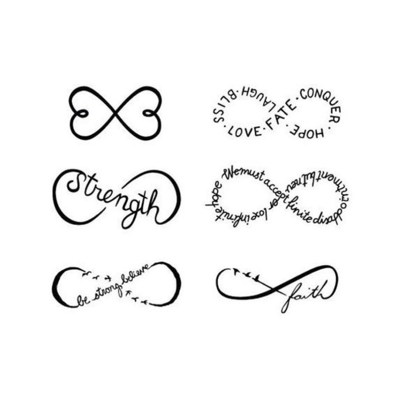 Croquis de tatouage de l'éternité